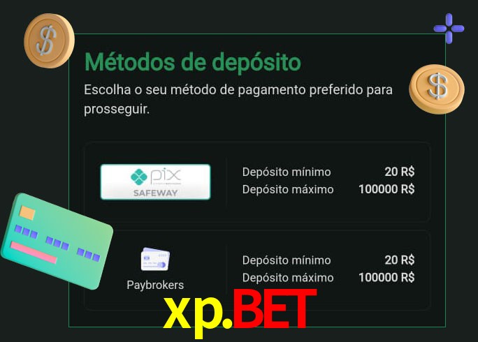 O cassino xp.bet oferece uma grande variedade de métodos de pagamento
